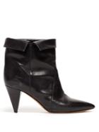 Matchesfashion.com Isabel Marant - Larel Leather Ankle Boots - Womens - Black
