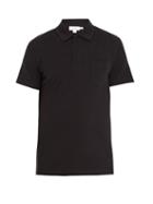 Matchesfashion.com Sunspel - Riviera Cotton Piqu Polo Shirt - Mens - Black