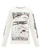 Story Mfg. - Sleepyhead Organic-cotton Long-sleeved T-shirt - Womens - Ivory