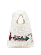 Matchesfashion.com Anya Hindmarch - Wrigleys Sequinned Recycled-satin Tote Bag - Womens - White Multi