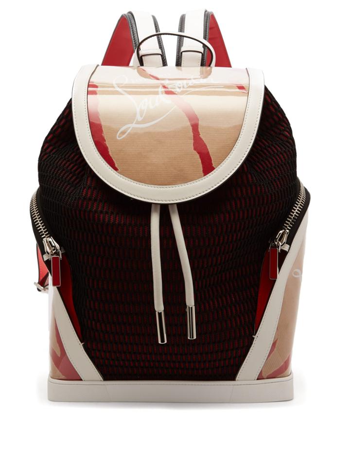 Christian Louboutin Explorafunk Chunky-knit Backpack