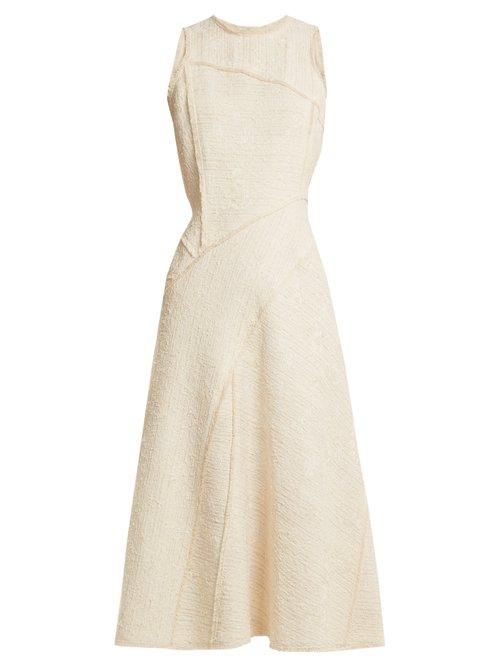 Matchesfashion.com Proenza Schouler - Sleeveless Boulc Tweed Dress - Womens - Cream