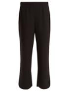 Prada Mid-rise Cropped Crepe Trousers