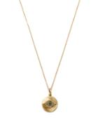 Ileana Makri - Evil Eye Diamond & 18kt Gold Necklace - Womens - Gold Multi