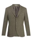 Brunello Cucinelli Single-breasted Wool And Linen Blend Blazer