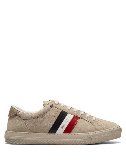 Matchesfashion.com Moncler - New Monaco Suede Trainers - Mens - Beige