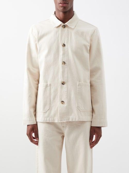 A.p.c. - Kerlouan Cotton-twill Overshirt - Mens - Cream