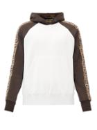 Matchesfashion.com Fendi - Ff-jacquard Jersey Hooded Sweatshirt - Mens - White
