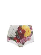 Matchesfashion.com Dolce & Gabbana - Hydrangea Print Bikini Briefs - Womens - Multi
