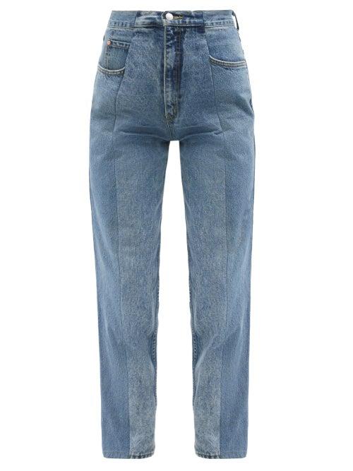 E.l.v. Denim - The Twin Match Boyfriend Jeans - Womens - Light Blue