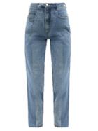 E.l.v. Denim - The Twin Match Boyfriend Jeans - Womens - Light Blue