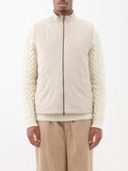 Sunspel - Quilted Shell Zip-up Gilet - Mens - Cream