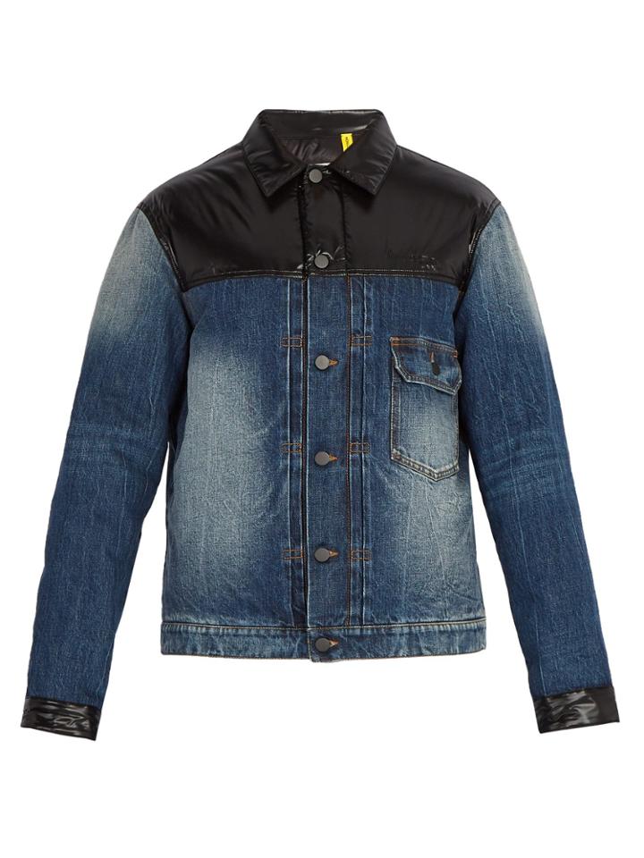 7 Moncler Fragment Denim Down Filled Jacket