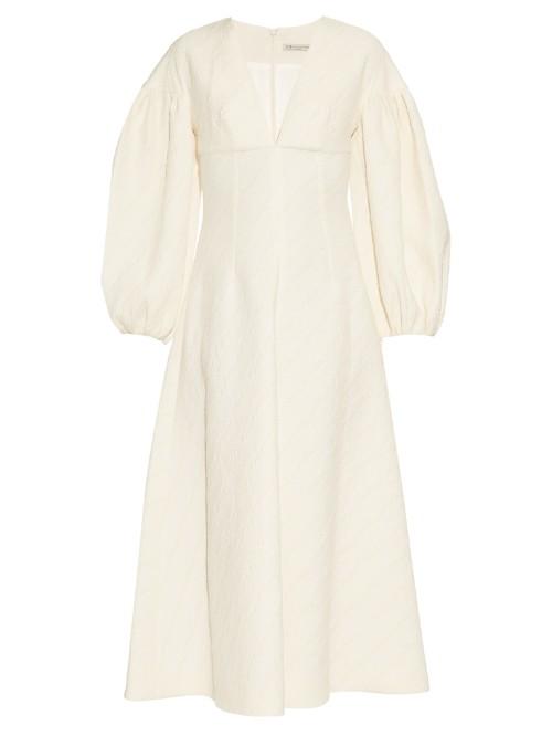 Emilia Wickstead Martha Balloon-sleeve Woven Dress