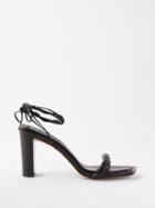 Jimmy Choo - Diosa 85 Leather Sandals - Womens - Black