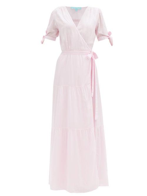 Matchesfashion.com Melissa Odabash - Emily Wrap-front Dress - Womens - Light Pink