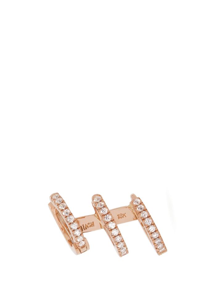 Maria Tash Eternity Diamond, Rose-gold Single Cuff
