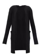 Raey - Recycled Merino-wool Blend Rib Cardigan - Womens - Black