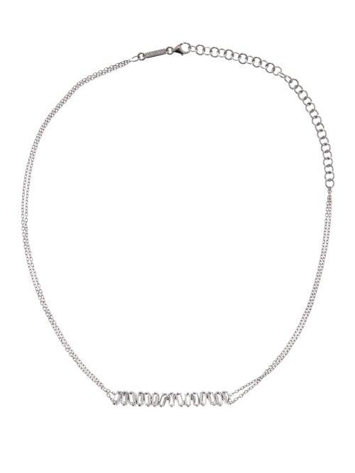 Matchesfashion.com Suzanne Kalan - Fireworks Topaz & 14kt White-gold Necklace - Womens - White Gold