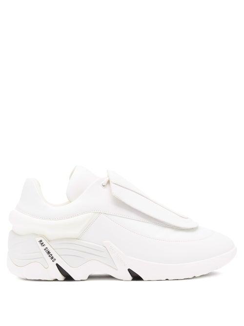 Matchesfashion.com Raf Simons - Antei Exaggerated-sole Faux-leather Trainers - Mens - White