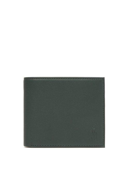 Matchesfashion.com Polo Ralph Lauren - Logo Debossed Leather Bi Fold Wallet - Mens - Green