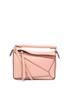 Ladies Bags Loewe - Puzzle Mini Grained-leather Cross-body Bag - Womens - Light Pink