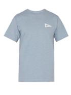Matchesfashion.com A.p.c. - Barrington Logo Print Cotton Blend T Shirt - Mens - Blue