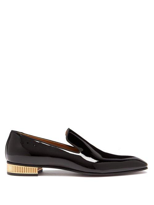 Matchesfashion.com Christian Louboutin - Colonnaki Patent Leather Loafers - Mens - Black
