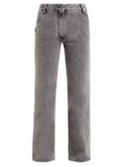 Matchesfashion.com Off-white - Cropped Faded Wash Jeans - Womens - Grey