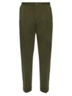 Paul Smith Pleated-front Cotton Trousers