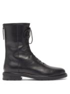 Matchesfashion.com Legres - Lace-up Leather Boots - Womens - Black