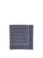 Matchesfashion.com Prada - Lightning Bolt Print Silk Twill Pocket Square - Mens - Navy Multi