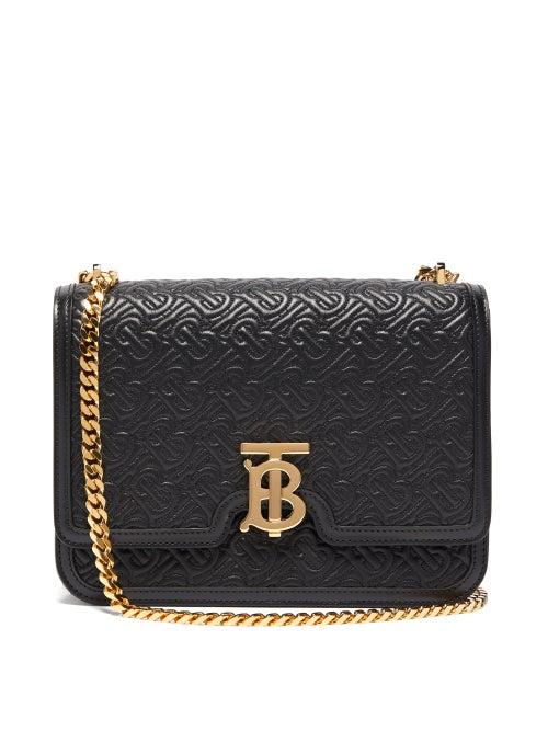 Matchesfashion.com Burberry - Tb Quilted Leather Cross Body Bag - Womens - Black