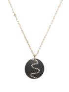 Matchesfashion.com Cvc Stones - Spiral Diamond & 18kt Gold Necklace - Womens - Black