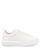 Alexander Mcqueen - Oversized Raised-sole Leather Trainers - Mens - White