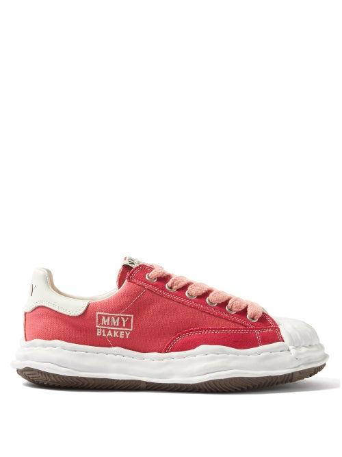 Mihara Yasuhiro - Blakey Canvas Trainers - Mens - Pink