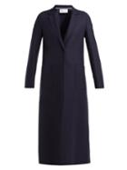 Matchesfashion.com Harris Wharf London - Pressed Wool Overcoat - Womens - Navy