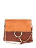 Matchesfashion.com Chlo - Faye Small Leather And Suede Cross-body Bag - Womens - Brown