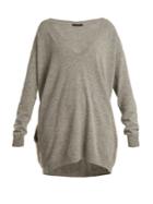 The Row Maita Deep V-neck Wool And Cashmere-blend Sweater