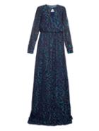 Prabal Gurung Embroidered Sheer-chiffon Gown