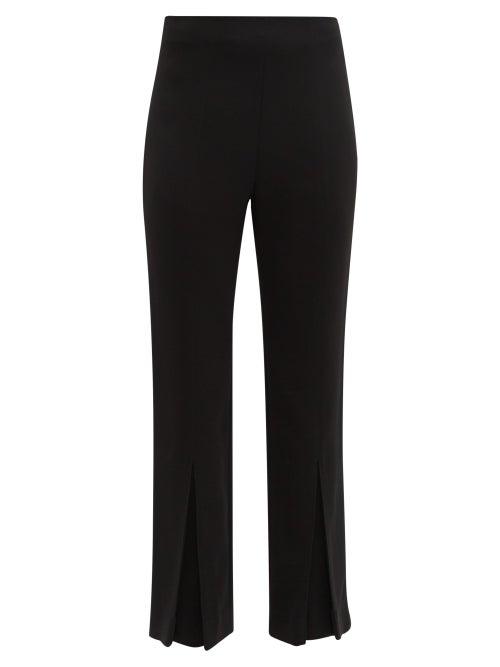 Matchesfashion.com Roland Mouret - Salthill Pleated Cuff Trousers - Womens - Black