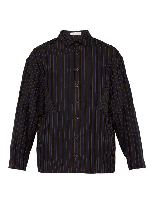 Matchesfashion.com Palmer//harding - Samuel Striped Shirt - Mens - Navy Multi
