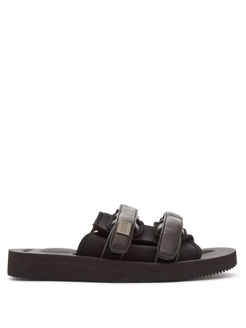 Mens Shoes Tom Wood X Suicoke - Moto Leather Sandals - Mens - Black