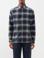 Oliver Spencer - Brook Check Cotton-flannel Shirt - Mens - Navy Multi