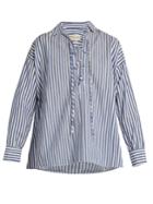 Nili Lotan Shiloh Striped Cotton-poplin Shirt