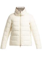 Matchesfashion.com Herno - Nuage Matte Down Filled Quilted Jacket - Womens - White Multi