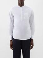 Officine Gnrale - Auguste Collarless Cotton-poplin Shirt - Mens - White