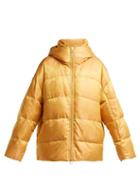 Matchesfashion.com A.a. Spectrum - Hooded Down Filled Mulberry Silk Jacket - Womens - Orange
