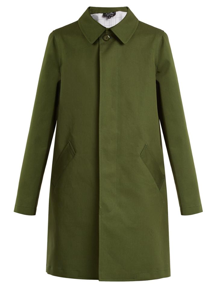 A.p.c. Belleville Single-breasted Cotton-blend Coat