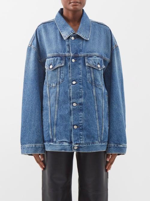 Acne Studios - Morris Oversized Denim Jacket - Womens - Mid Blue
